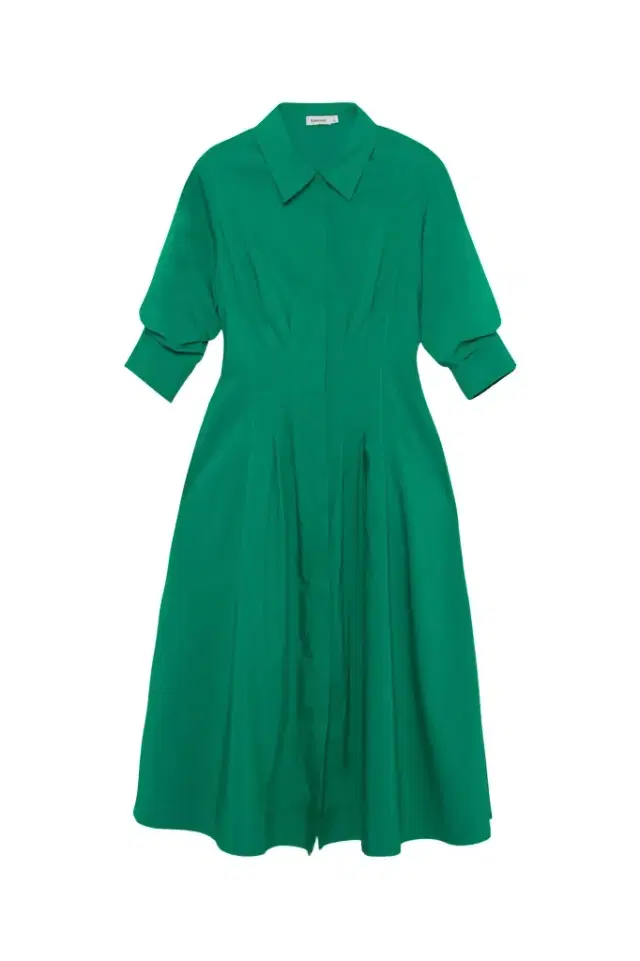 Jazz Cotton Pintuck Midi Dress