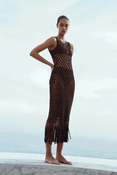 Simkhai Jensen Macrame Midi Dress | Thumbnail 2