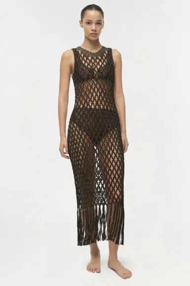 Simkhai Jensen Macrame Midi Dress | Thumbnail 3