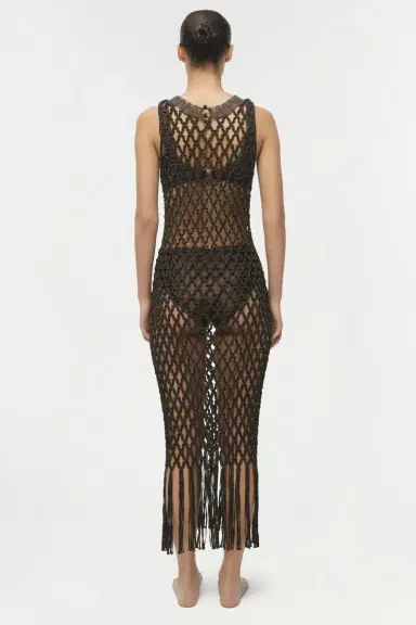 Simkhai Jensen Macrame Midi Dress | Thumbnail 6