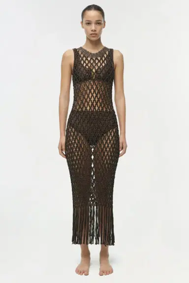 Simkhai Jensen Macrame Midi Dress | Thumbnail 7
