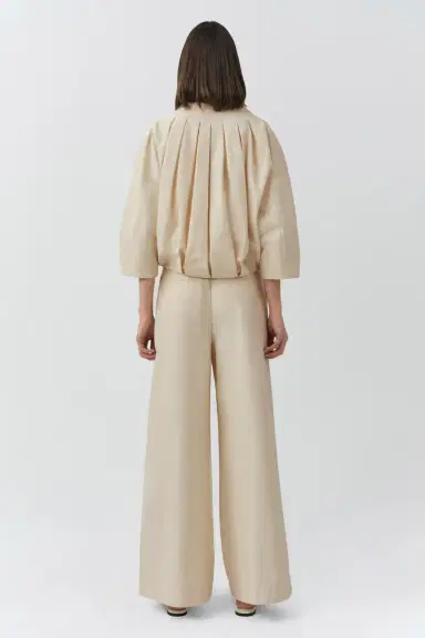 Simkhai Jess Pleated Cotton Faille Jacket | Thumbnail 5