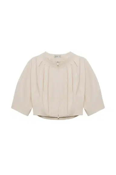 Simkhai Jess Pleated Cotton Faille Jacket | Thumbnail 1