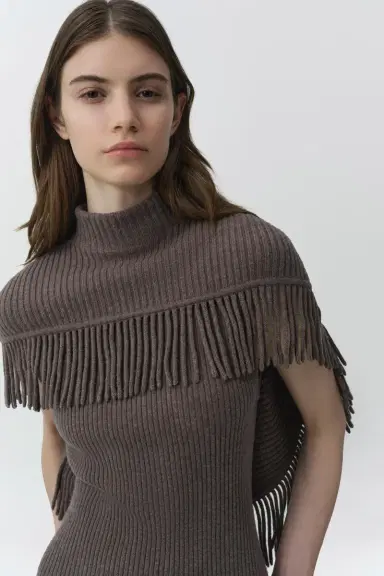 Simkhai Jordan Knit Fringe Midi Dress | Thumbnail 3 Simkhai Jordan Knit Fringe Midi Dress | Thumbnail 3