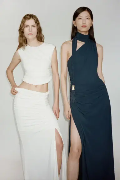 Simkhai Juna Draped Jersey Midi Skirt | Thumbnail 2
