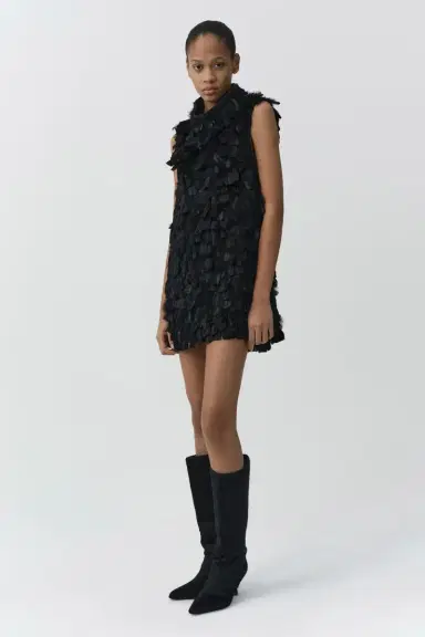 Simkhai Karlene Feather Mini Dress | Thumbnail 5 Simkhai Karlene Feather Mini Dress | Thumbnail 5