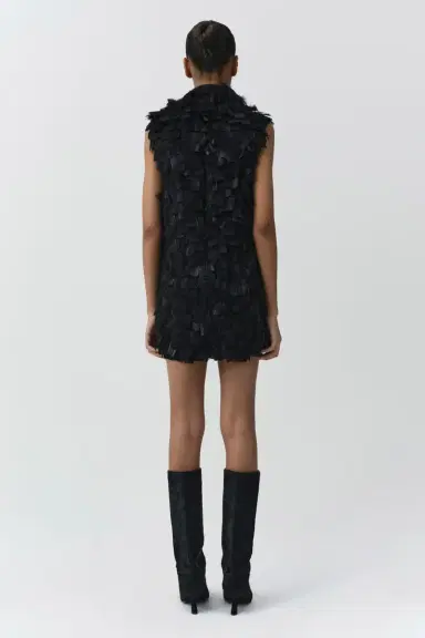 Simkhai Karlene Feather Mini Dress | Thumbnail 6 Simkhai Karlene Feather Mini Dress | Thumbnail 6