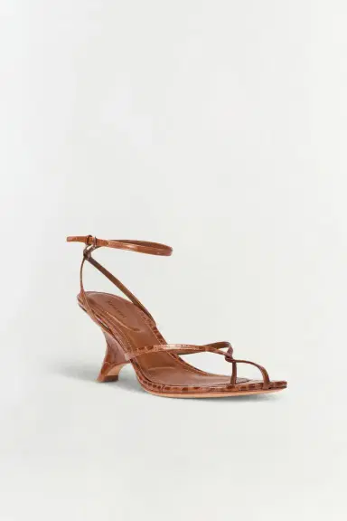 Simkhai Kelsey Leather Strappy Wedge | Thumbnail 2