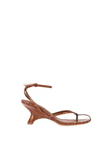 Simkhai Kelsey Leather Strappy Wedge | Thumbnail 1