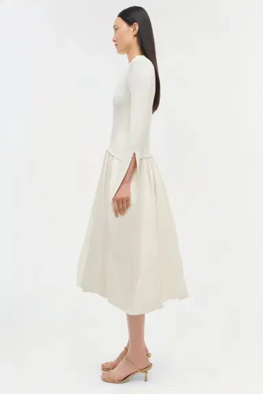 Simkhai Kenlie Taffeta Knit Midi Dress | Thumbnail 4 Simkhai Kenlie Taffeta Knit Midi Dress | Thumbnail 4