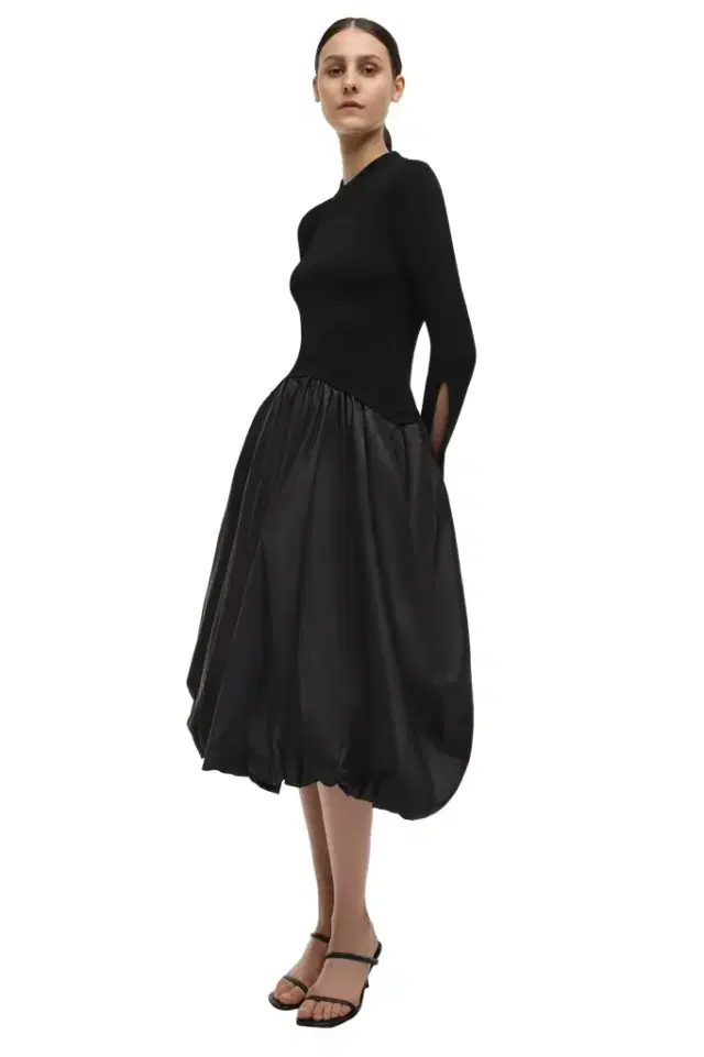 Kenlie Taffeta Knit Midi Dress Kenlie Taffeta Knit Midi Dress