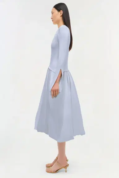 Simkhai Kenlie Taffeta Knit Midi Dress | Thumbnail 4 Simkhai Kenlie Taffeta Knit Midi Dress | Thumbnail 4