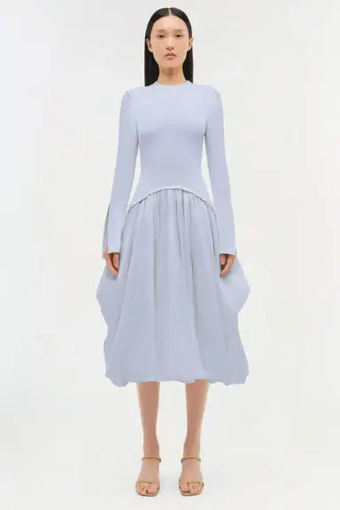 Simkhai Kenlie Taffeta Knit Midi Dress | Thumbnail 6 Simkhai Kenlie Taffeta Knit Midi Dress | Thumbnail 6