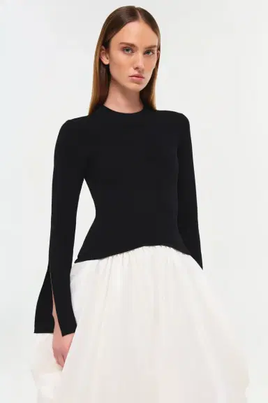 Simkhai Kenlie Taffeta Knit Midi Dress | Thumbnail 3