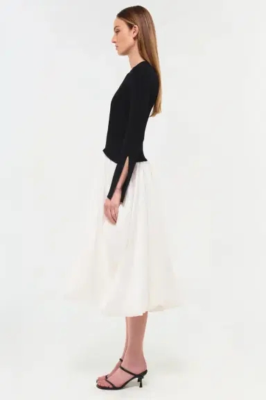 Simkhai Kenlie Taffeta Knit Midi Dress | Thumbnail 4