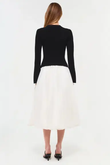Simkhai Kenlie Taffeta Knit Midi Dress | Thumbnail 5