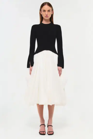 Simkhai Kenlie Taffeta Knit Midi Dress | Thumbnail 6