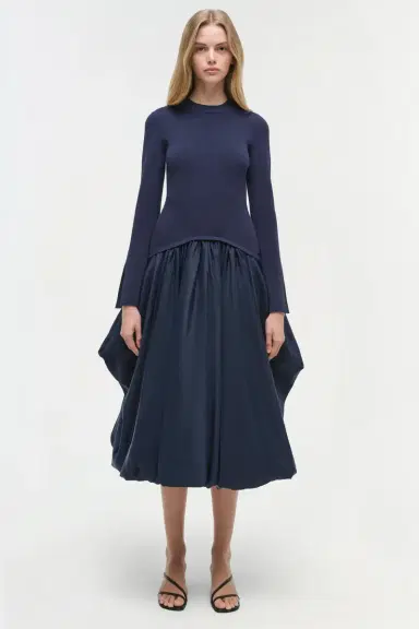 Simkhai Kenlie Taffeta Knit Midi Dress | Thumbnail 6 Simkhai Kenlie Taffeta Knit Midi Dress | Thumbnail 6