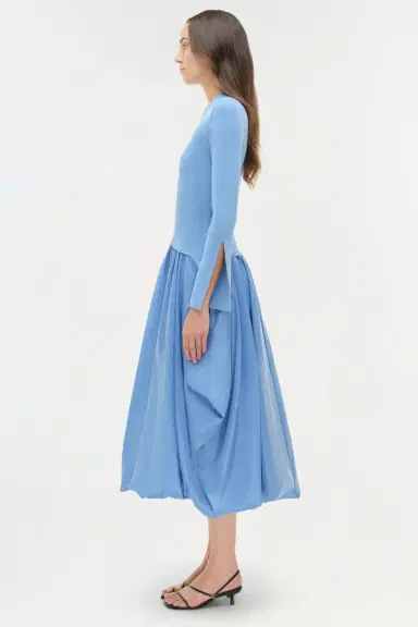 Simkhai Kenlie Taffeta Knit Midi Dress | Thumbnail 5