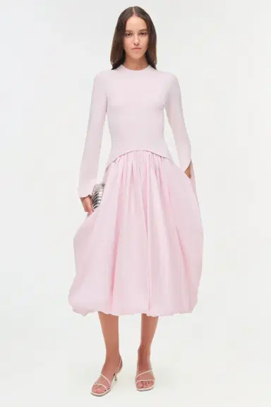 Simkhai Kenlie Taffeta Knit Midi Dress | Thumbnail 2