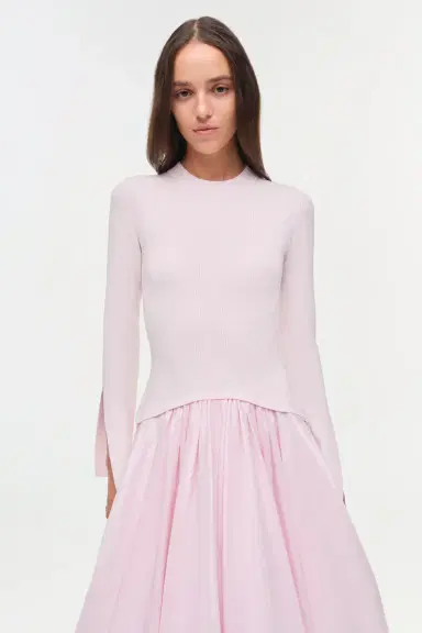 Simkhai Kenlie Taffeta Knit Midi Dress | Thumbnail 3