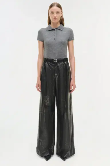 Simkhai Kobie Wide Leg Leather Pant | Thumbnail 7