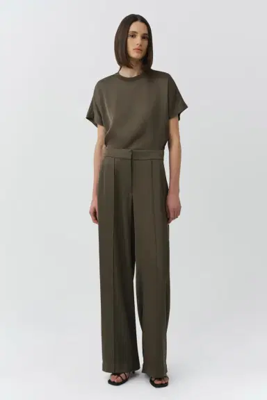 Simkhai Kyra Wide Leg Satin Pant | Thumbnail 2 Simkhai Kyra Wide Leg Satin Pant | Thumbnail 2