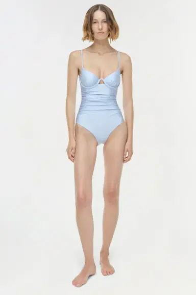 Simkhai Laine Ruched One Piece | Thumbnail 2 Simkhai Laine Ruched One Piece | Thumbnail 2