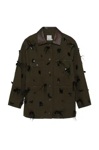 Simkhai Larz Embellished Denim Jacket | Thumbnail 1