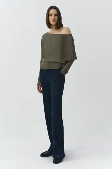 Simkhai Lavina Off Shoulder Knit Sweater | Thumbnail 4 Simkhai Lavina Off Shoulder Knit Sweater | Thumbnail 4