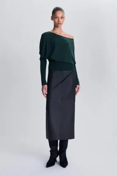 Simkhai Lavina Off Shoulder Knit Sweater | Thumbnail 2 Simkhai Lavina Off Shoulder Knit Sweater | Thumbnail 2