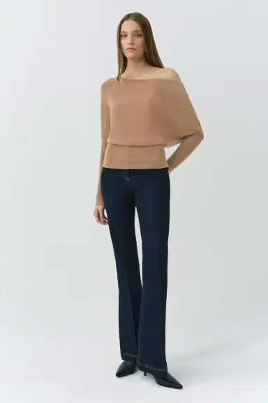 Simkhai Lavina Off Shoulder Sweater | Thumbnail 2 Simkhai Lavina Off Shoulder Sweater | Thumbnail 2