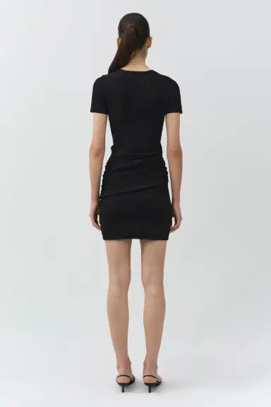 Simkhai Leni Draped Knit Mini Dress | Thumbnail 4 Simkhai Leni Draped Knit Mini Dress | Thumbnail 4