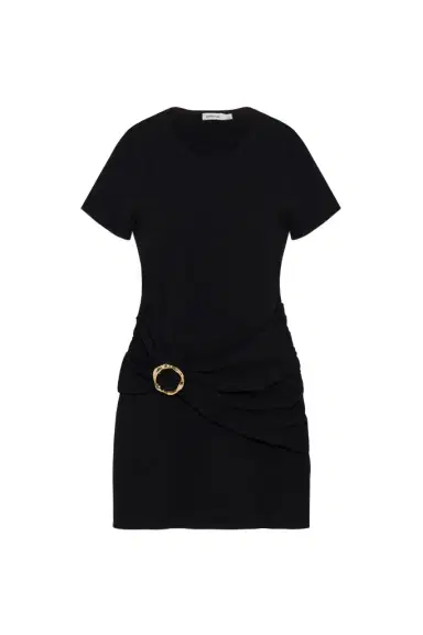 Simkhai Leni Draped Knit Mini Dress | Thumbnail 1 Simkhai Leni Draped Knit Mini Dress | Thumbnail 1