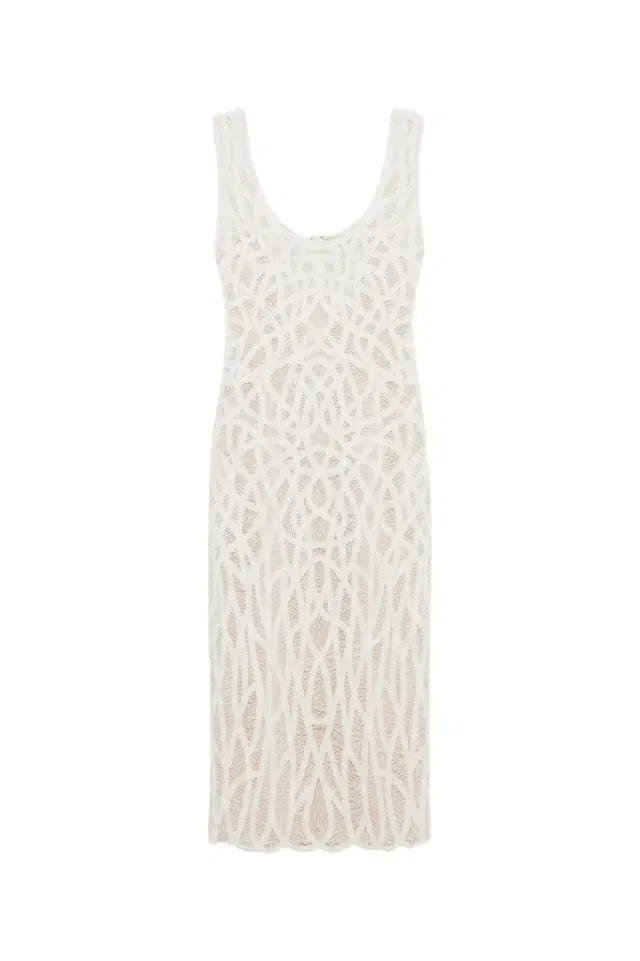 Simkhai Leonora Macrame Midi Dress
