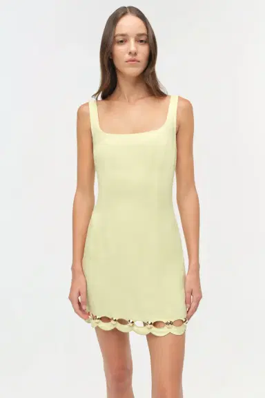 Simkhai Lindley Studded Linen Midi Dress | Thumbnail 3 Simkhai Lindley Studded Linen Midi Dress | Thumbnail 3