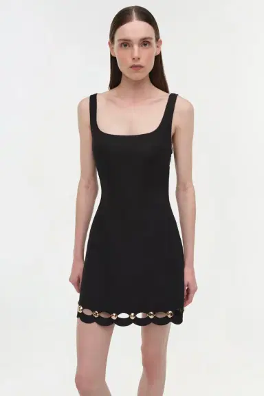 Simkhai Lindley Studded Linen Midi Dress | Thumbnail 3 Simkhai Lindley Studded Linen Midi Dress | Thumbnail 3