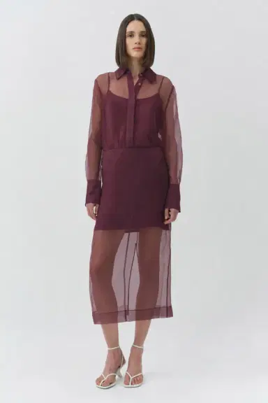 Simkhai Loen Organza Shirt | Thumbnail 2 Simkhai Loen Organza Shirt | Thumbnail 2