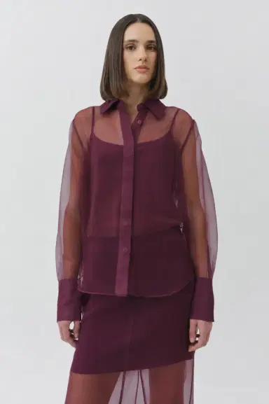 Simkhai Loen Organza Shirt | Thumbnail 3 Simkhai Loen Organza Shirt | Thumbnail 3