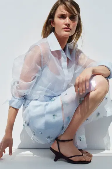 Simkhai Loen Organza Shirt | Thumbnail 2 Simkhai Loen Organza Shirt | Thumbnail 2