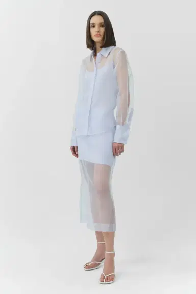 Simkhai Loen Organza Shirt | Thumbnail 5 Simkhai Loen Organza Shirt | Thumbnail 5