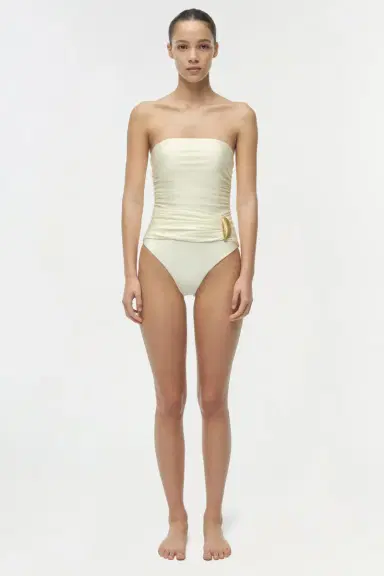 Simkhai Lorena Shell Strapless One Piece | Thumbnail 6