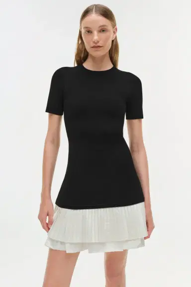 Simkhai Lorin Taffeta Knit Midi Dress | Thumbnail 3