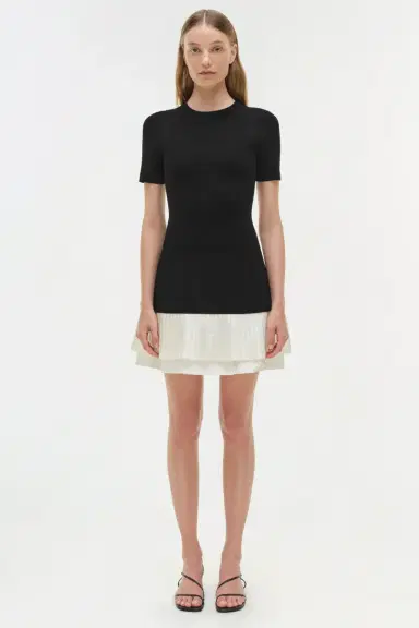 Simkhai Lorin Taffeta Knit Midi Dress | Thumbnail 6