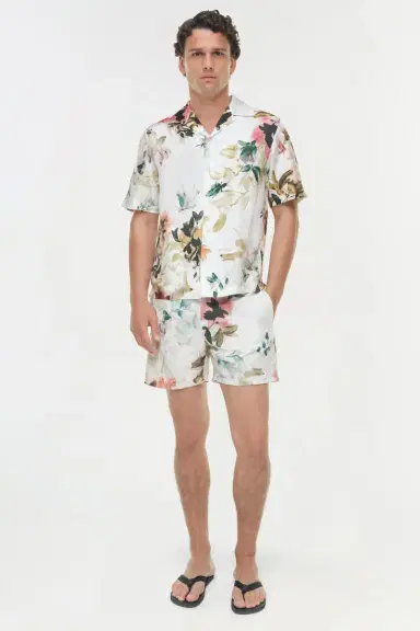 Simkhai Lowell Floral Printed Swim Shorts | Thumbnail 2