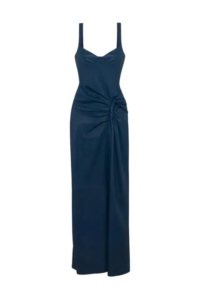 Simkhai Lyle Draped Leather Dress