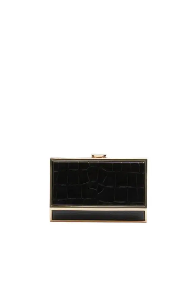 Simkhai Maddox Croc-Embossed Leather Clutch