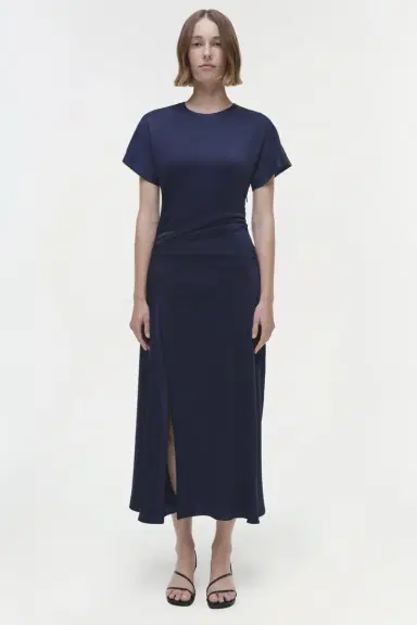 Simkhai Marabella Satin Midi Dress | Thumbnail 6 Simkhai Marabella Satin Midi Dress | Thumbnail 6