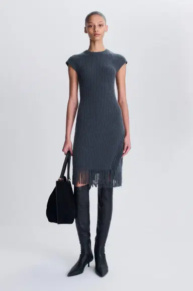 Simkhai Margot Knit Fringe Mini Dress | Thumbnail 2 Simkhai Margot Knit Fringe Mini Dress | Thumbnail 2