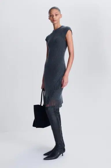 Simkhai Margot Knit Fringe Mini Dress | Thumbnail 4 Simkhai Margot Knit Fringe Mini Dress | Thumbnail 4